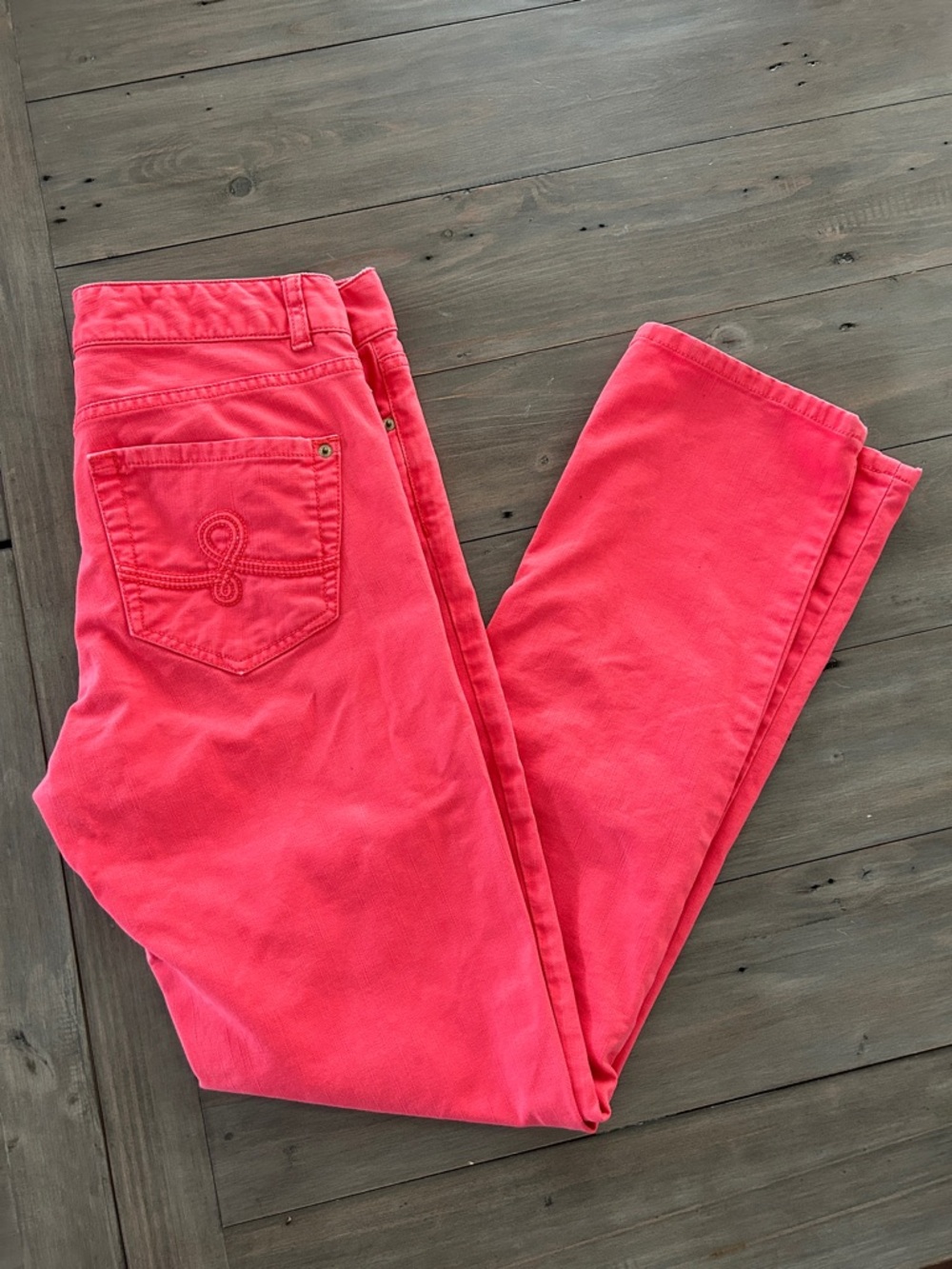 Lilly Pulitzer Orange Jeans Denim Size 6 - Picture 2 of 9